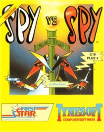 Box cover for Spy Vs Spy on the Commodore Plus 4.