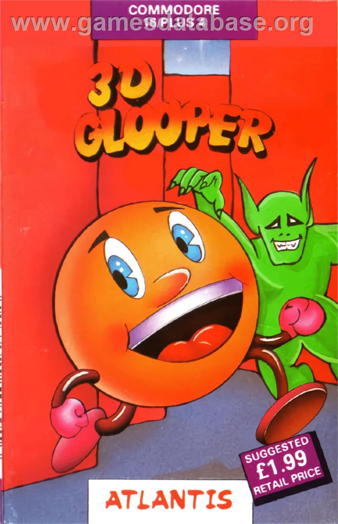 3-d Glooper - Commodore Plus 4 - Artwork - Box