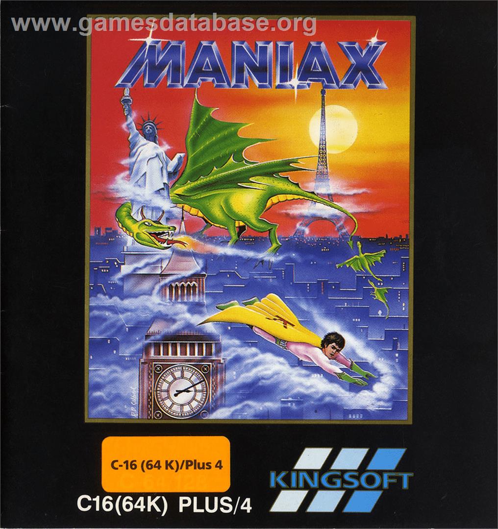 Maniax - Commodore Plus 4 - Artwork - Box