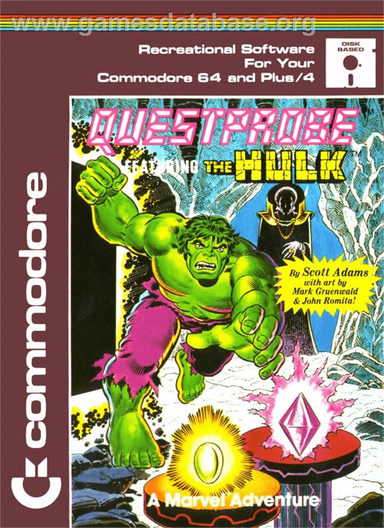 Questprobe Featuring The Hulk - Commodore Plus 4 - Artwork - Box