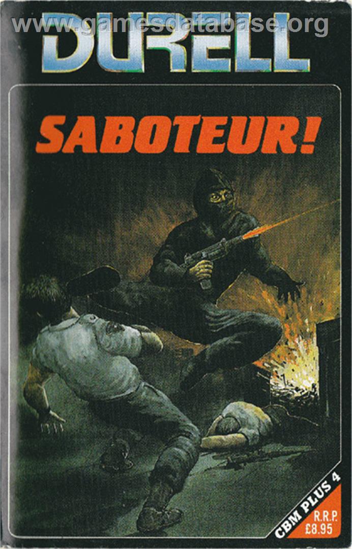 Saboteur - Commodore Plus 4 - Artwork - Box