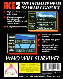 Box back cover for ACE 2 on the Commodore Plus 4.