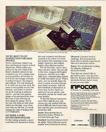 Box back cover for Cutthroats on the Commodore Plus 4.
