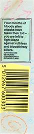 Box back cover for Gun Law on the Commodore Plus 4.