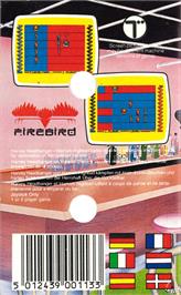 Box back cover for Harvey Headbanger on the Commodore Plus 4.