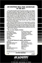 Box back cover for Ifr on the Commodore Plus 4.