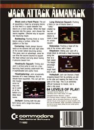 Box back cover for Jack Attack on the Commodore Plus 4.