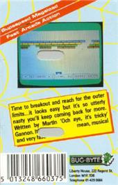 Box back cover for Jail Break on the Commodore Plus 4.