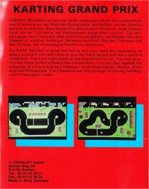 Box back cover for Karting Grand Prix on the Commodore Plus 4.