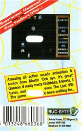 Box back cover for Leaper on the Commodore Plus 4.