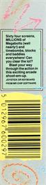 Box back cover for Megabolts on the Commodore Plus 4.