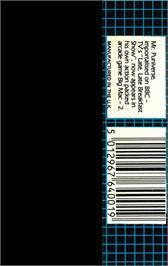 Box back cover for Mr. Puniverse on the Commodore Plus 4.