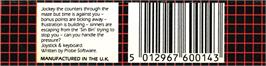 Box back cover for Oblido on the Commodore Plus 4.