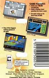 Box back cover for Paperboy on the Commodore Plus 4.