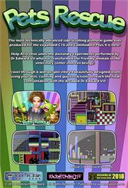 Box back cover for Pets Rescue on the Commodore Plus 4.