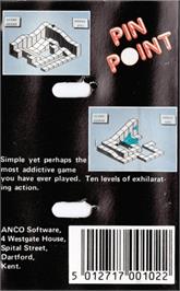 Box back cover for Pin Point on the Commodore Plus 4.