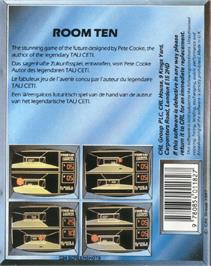Box back cover for Room Ten on the Commodore Plus 4.