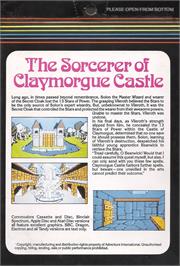 Box back cover for Sorcerer Of Claymorgue Castle on the Commodore Plus 4.