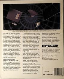 Box back cover for Starcross on the Commodore Plus 4.