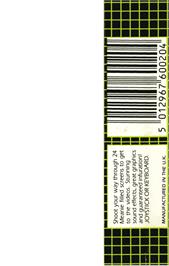 Box back cover for Video Meanies on the Commodore Plus 4.