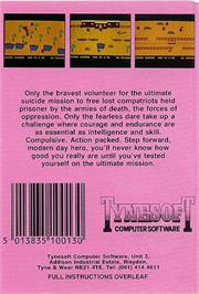 Box back cover for Who Dares Wins 2 on the Commodore Plus 4.