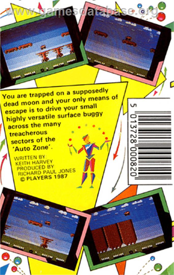 Auto Zone - Commodore Plus 4 - Artwork - Box Back