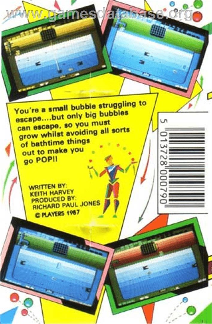 Bubble Trouble - Commodore Plus 4 - Artwork - Box Back