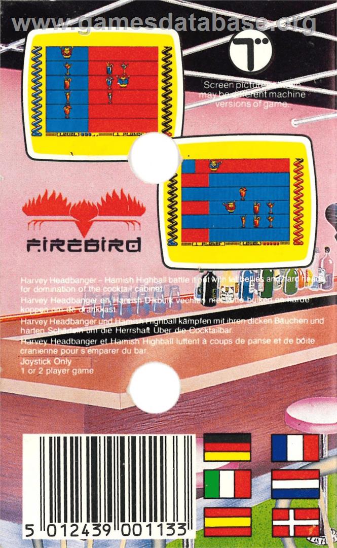 Harvey Headbanger - Commodore Plus 4 - Artwork - Box Back