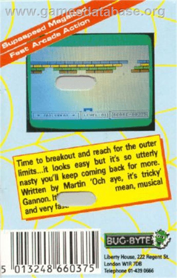 Jail Break - Commodore Plus 4 - Artwork - Box Back