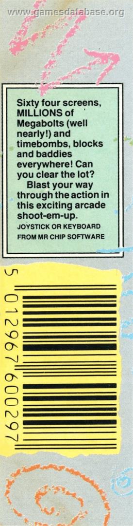 Megabolts - Commodore Plus 4 - Artwork - Box Back