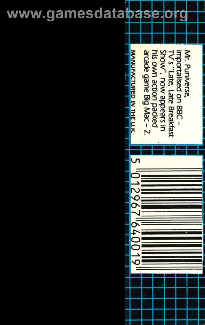 Mr. Puniverse - Commodore Plus 4 - Artwork - Box Back