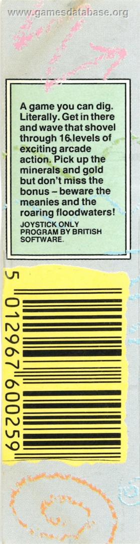 Prospector Pete - Commodore Plus 4 - Artwork - Box Back