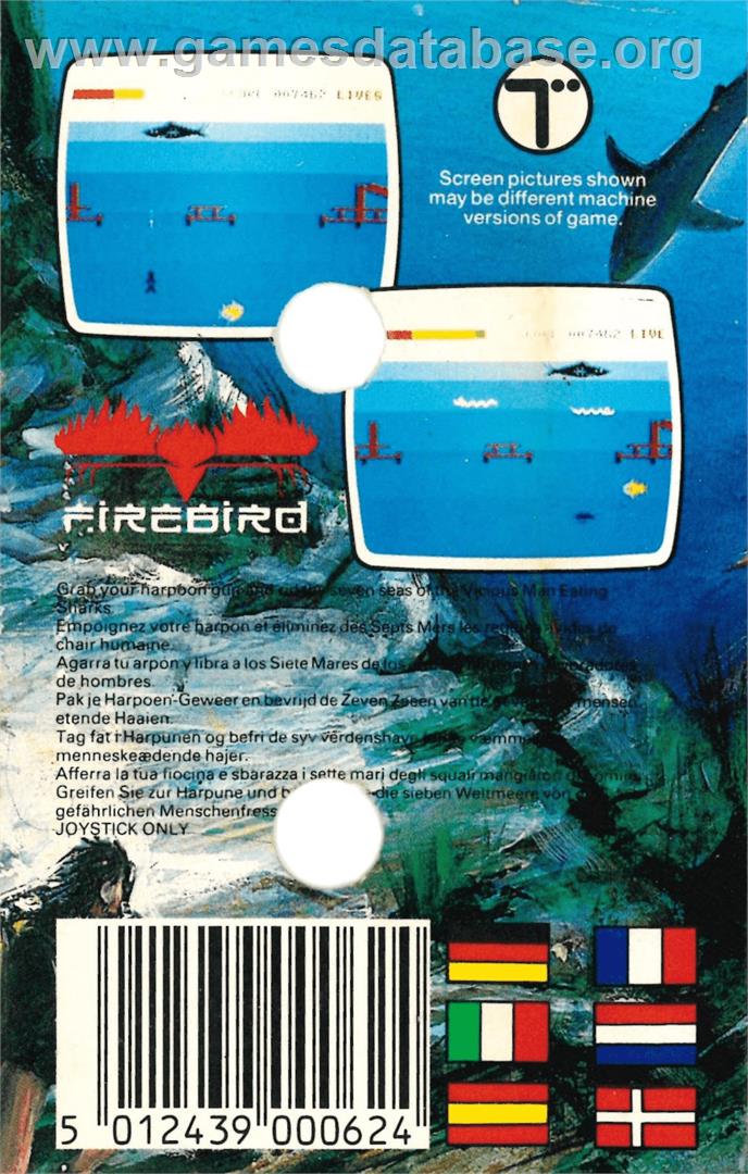 Shark - Commodore Plus 4 - Artwork - Box Back