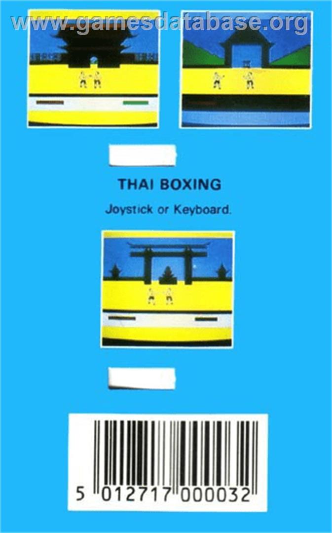 Thai Boxing - Commodore Plus 4 - Artwork - Box Back