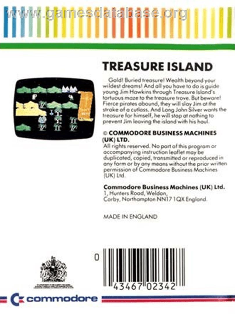 Treasure Island - Commodore Plus 4 - Artwork - Box Back