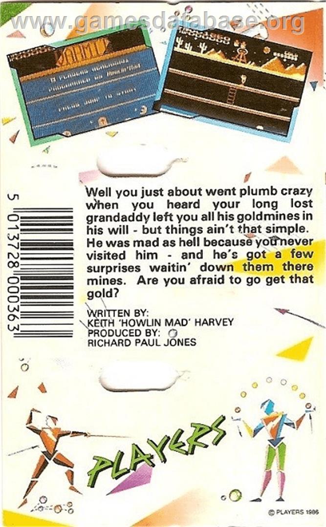 Varmit - Commodore Plus 4 - Artwork - Box Back