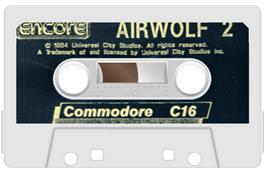 Cartridge artwork for Airwolf 2 on the Commodore Plus 4.