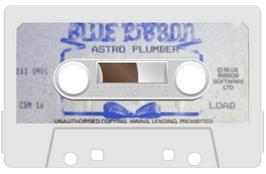 Cartridge artwork for Astro Plumber on the Commodore Plus 4.