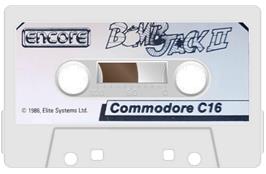 Cartridge artwork for Bomb Jack 2 on the Commodore Plus 4.