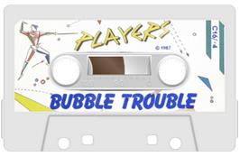 Cartridge artwork for Bubble Trouble on the Commodore Plus 4.
