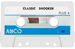 Cartridge artwork for Classic Snooker on the Commodore Plus 4.