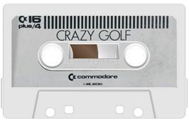 Cartridge artwork for Crazy Golf on the Commodore Plus 4.