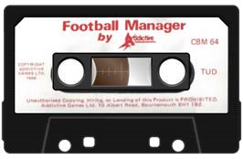 Cartridge artwork for Football Manager on the Commodore Plus 4.