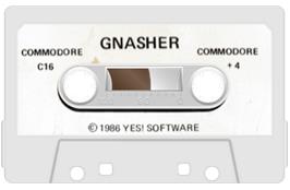 Cartridge artwork for Gnasher on the Commodore Plus 4.