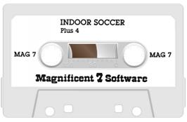 Cartridge artwork for Indoor Soccer on the Commodore Plus 4.