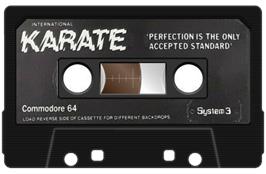Cartridge artwork for International Karate on the Commodore Plus 4.
