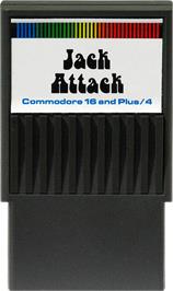 Cartridge artwork for Jack Attack on the Commodore Plus 4.