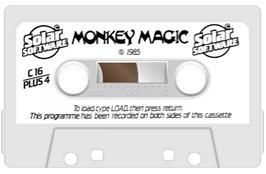 Cartridge artwork for Monkey Magic on the Commodore Plus 4.