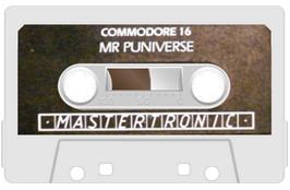 Cartridge artwork for Mr. Puniverse on the Commodore Plus 4.