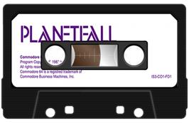 Cartridge artwork for Planetfall on the Commodore Plus 4.